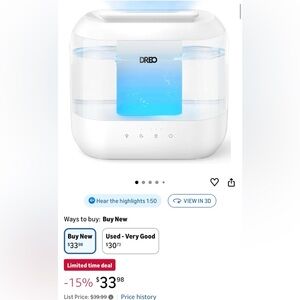 Blue and White Air Purifier